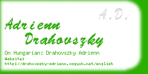 adrienn drahovszky business card